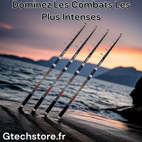 Canne pêche télescopique - À,